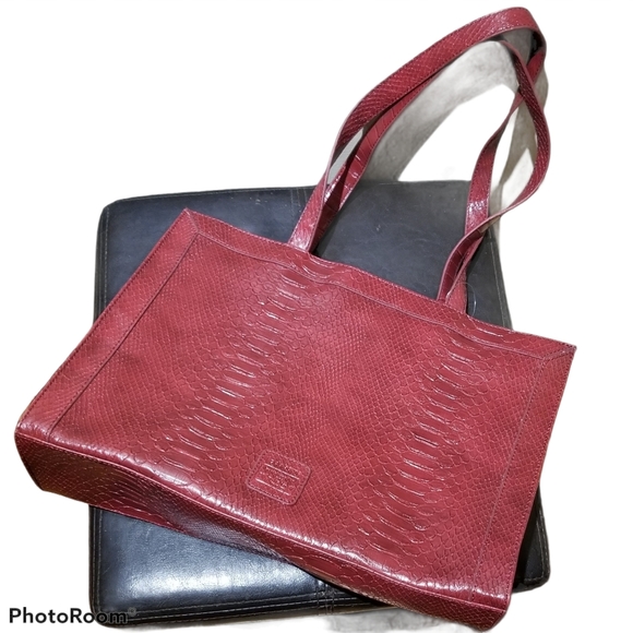 LIZ CLAIBORNE Vegan Croc Purse - Picture 5 of 9